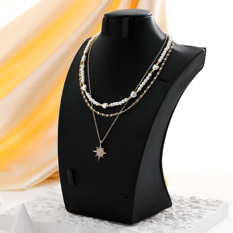 Women's Love Pearl Double Layer Necklace