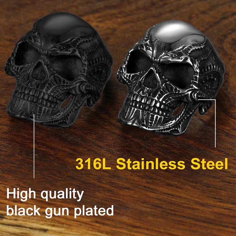 Gothic Stainless Steel Special Skull Ring