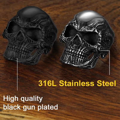 Gothic Stainless Steel Special Skull Ring