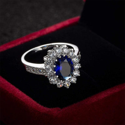 FREE Today: Natural 3.26ct Sapphire Wedding Engagement Ring