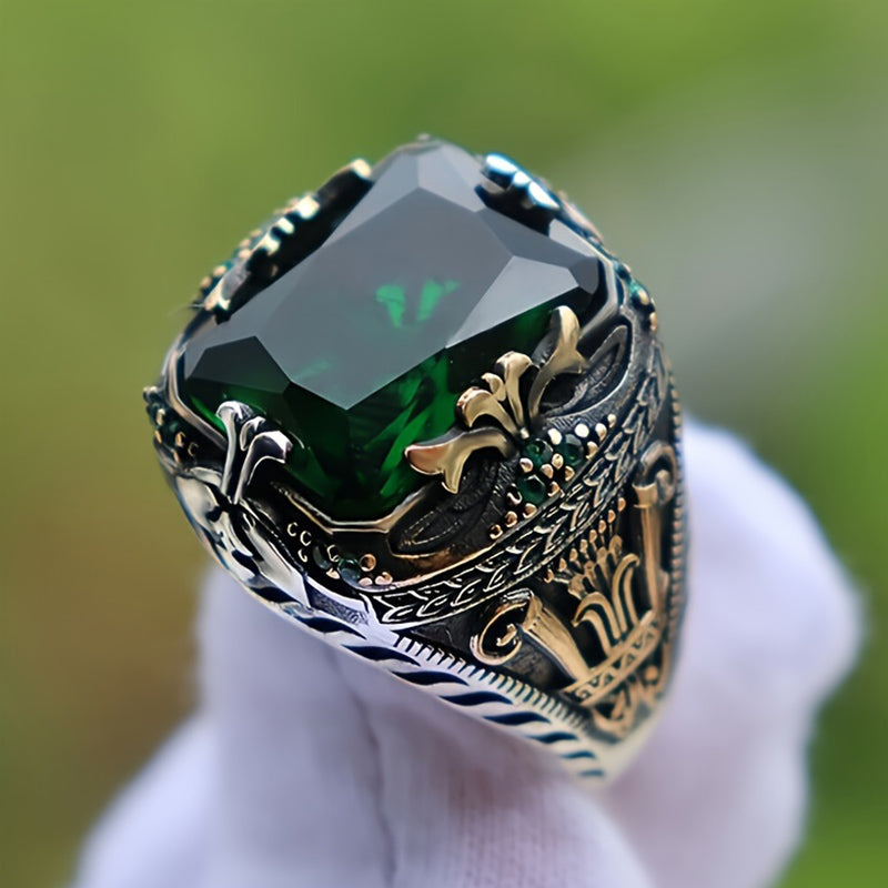 Limited Sale - Vintage Luxury Crown Gemstone Ring