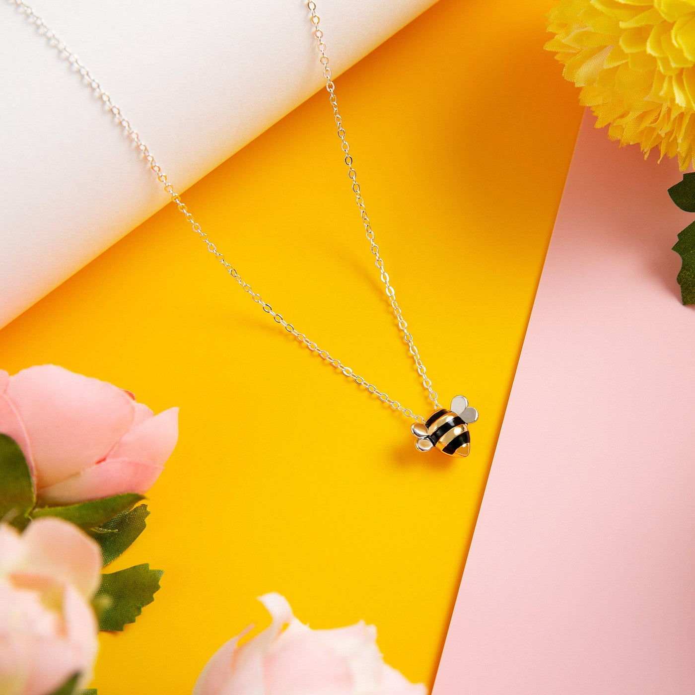 "Your Wings Were Ready" Bee Necklace