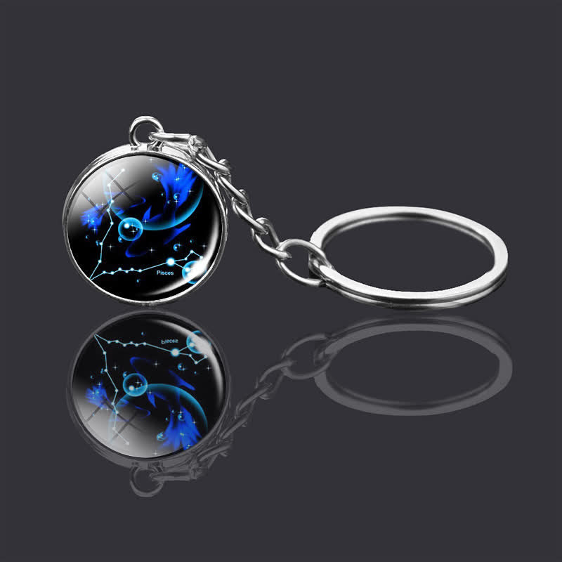 Glass 12 Stars Zodiac Starry Necklace