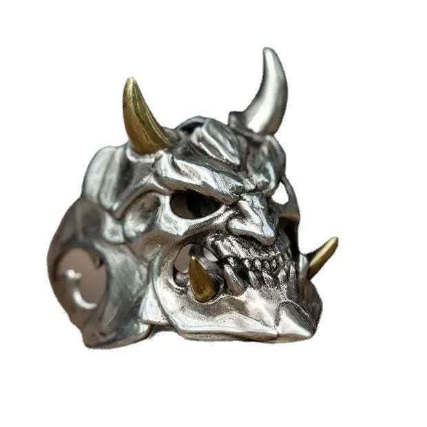 "Protect & Serve" Mask Ghost Ring