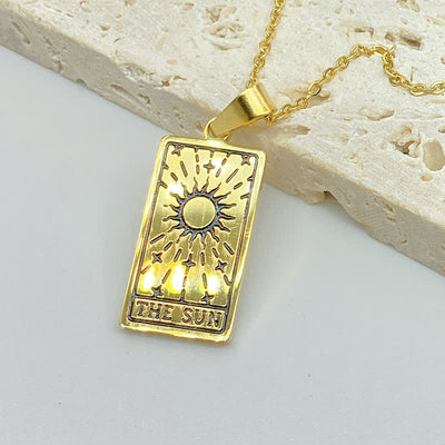 Olivenorma Vintage Tarot Card Fortune Necklace