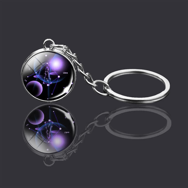 Glass 12 Stars Zodiac Starry Necklace