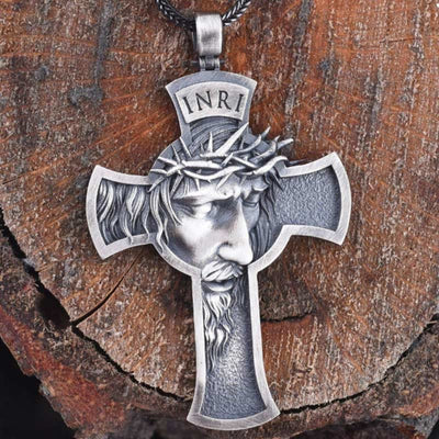 Limited Sale - Pure Tin Jesus Cross Necklace