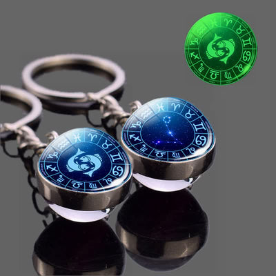 Glass 12 Stars Zodiac Protection Keychain - image 13
