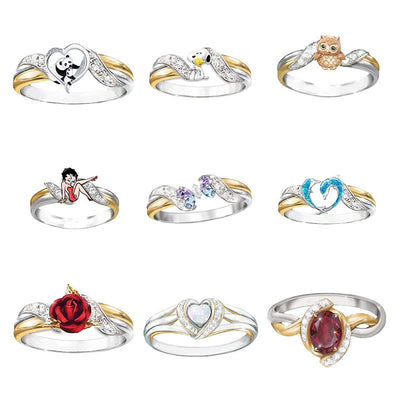 Various Small Animal Zircon Alloy Rings