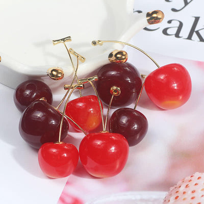 Women's Luscious Cutie Cherry Earrings