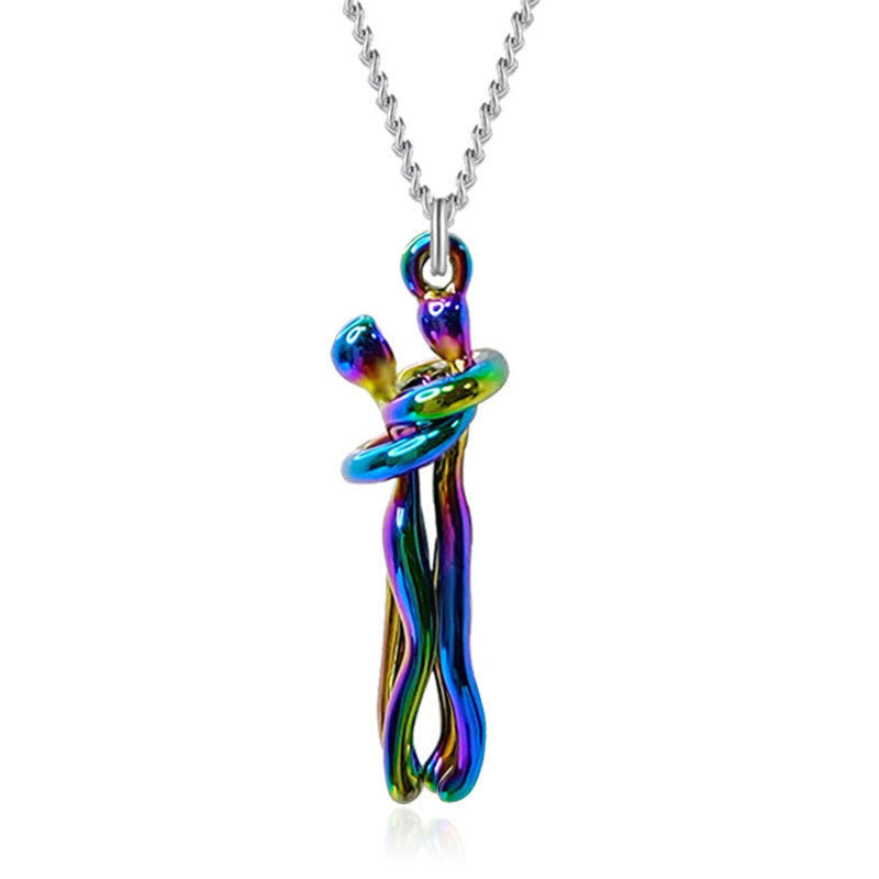 FREE Today:  Couple Love Hug Dance Necklace