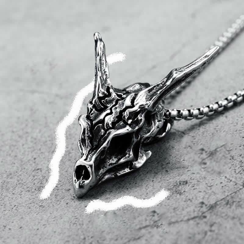 FREE Today: Dragon Spirit - Draconic Skeleton Necklace