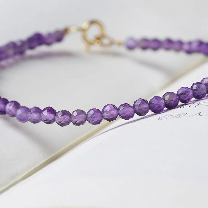 Olivenorma Purple Sunset - Uruguay Amethyst Healing Gemstone Bracelet