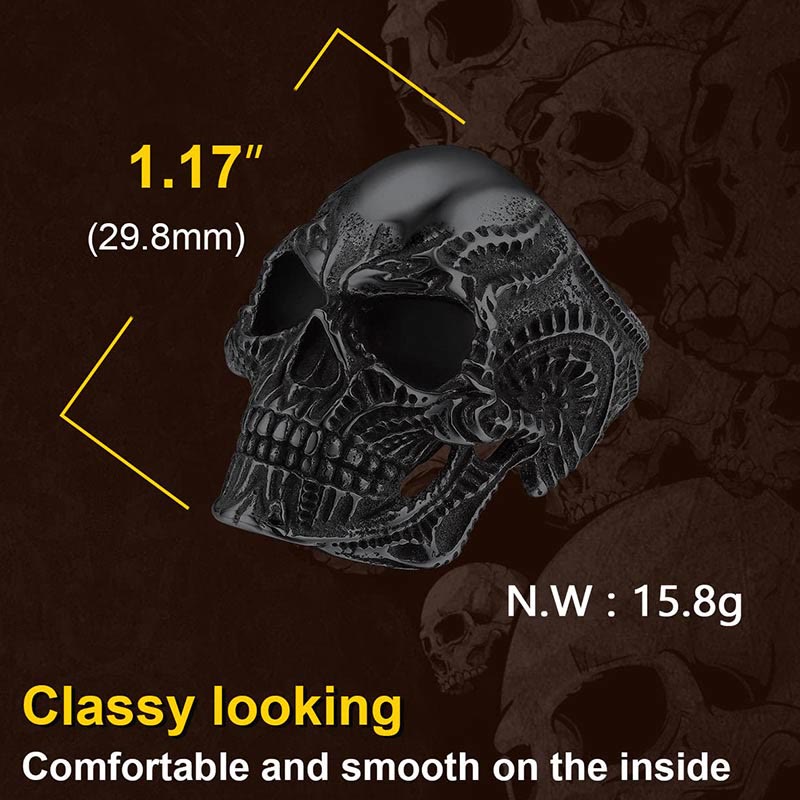 Gothic Stainless Steel Special Skull Ring