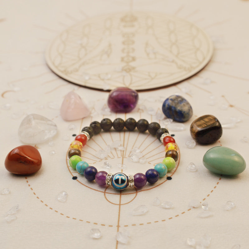 Olivenorma Chakra Twelve Zodiac Bracelet