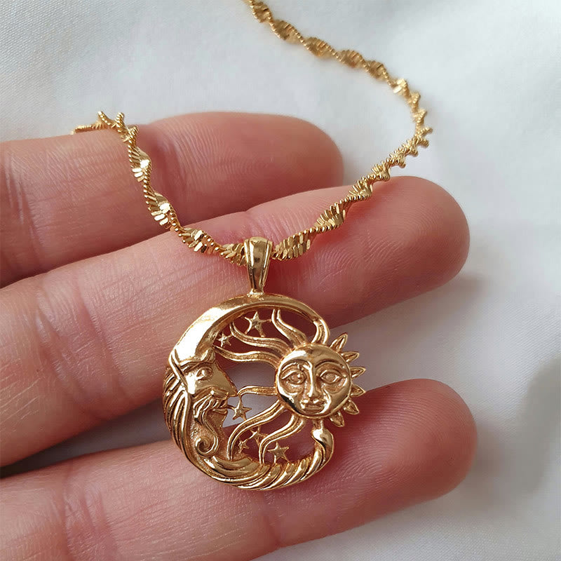 Sun and Moon Vintage Vintage Necklace