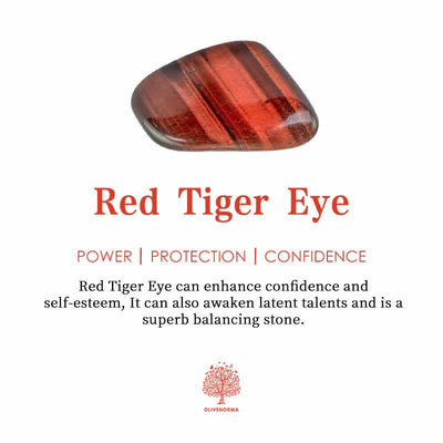 Olivenorma Torque Viking Red Tiger Eye Bracelet