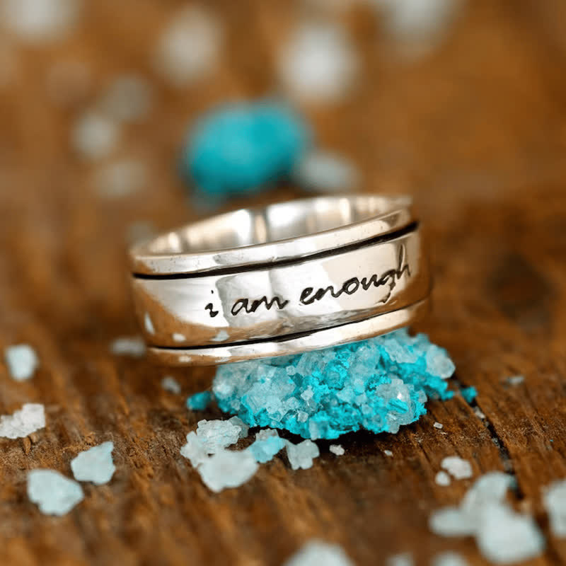 "I Am Enough" Spinner Ring💖