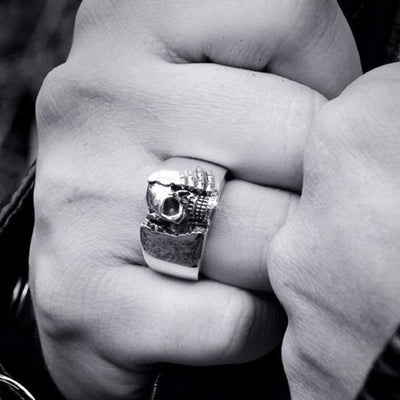 Men's Punk Retro Skull Ring