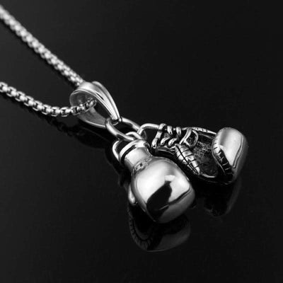 FREE Today:  Be Brave - Boxing Gloves Necklace