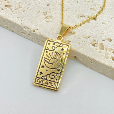 Olivenorma Vintage Tarot Card Fortune Necklace