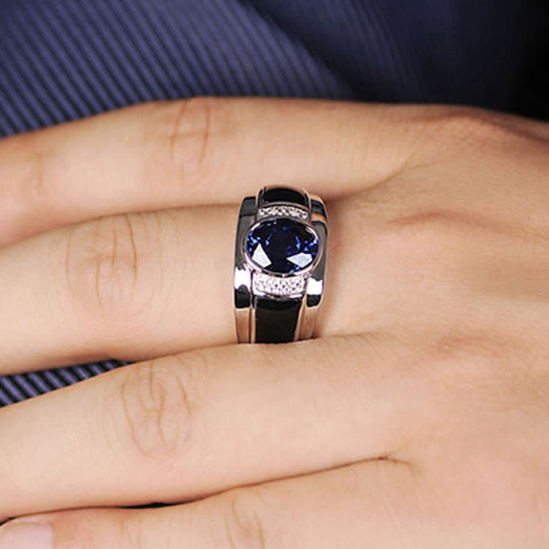 FREE Today🎁: Men's Sapphire Stylish Minimalist Ring