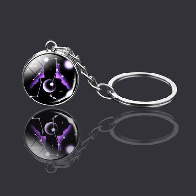 Glass 12 Stars Zodiac Starry Necklace