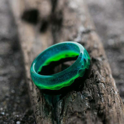 Limited Sale - Wood Resin Glow Ring