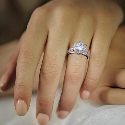 Elegant Mozambique Diamond Rose Gold Ring