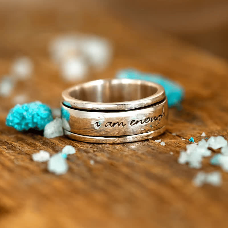 "I Am Enough" Spinner Ring💖