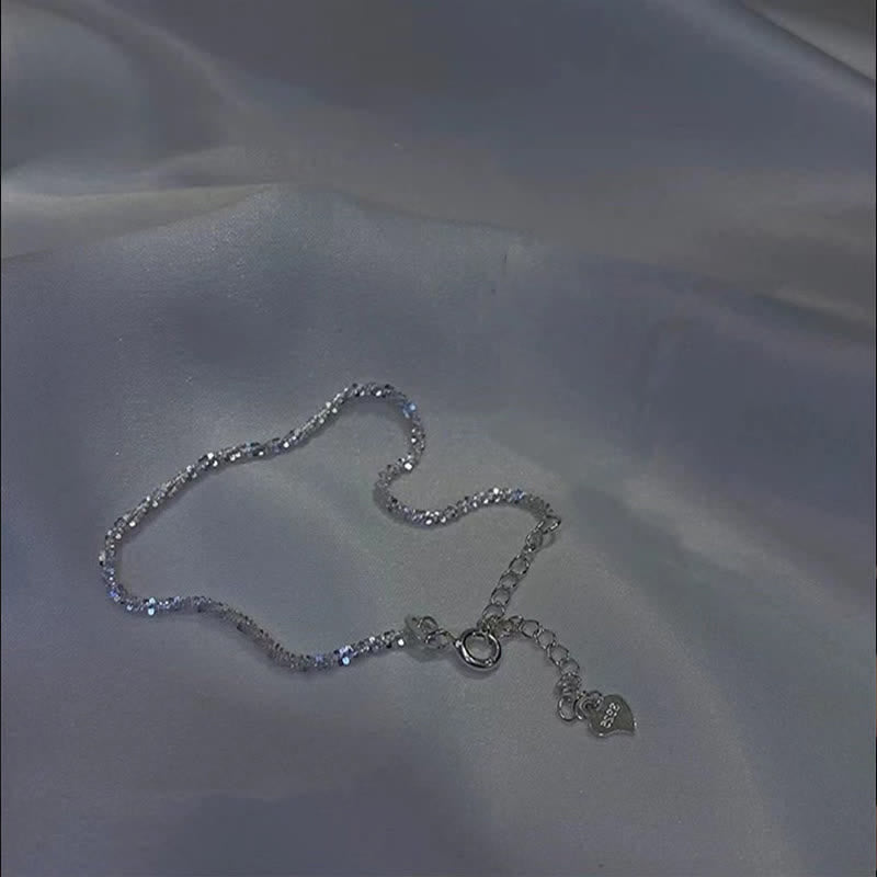 Super Glitter Delicate Stackable Simple Chain Bracelet