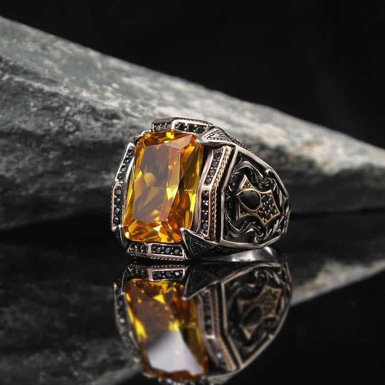 Vintage Natural Crystal Ring