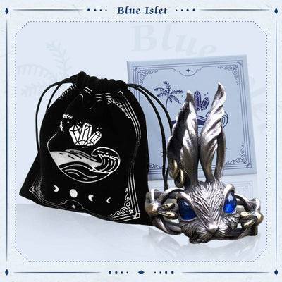 Limited Sale - The Lolita Alice Rabbit Blue Sapphire Ring