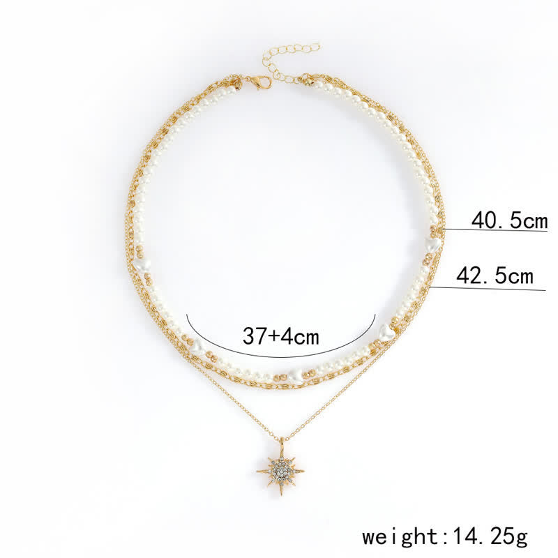 Women's Love Pearl Double Layer Necklace