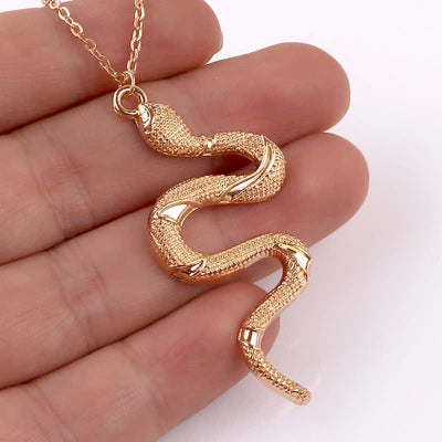 Women's Minimalist Snake Element Necklace