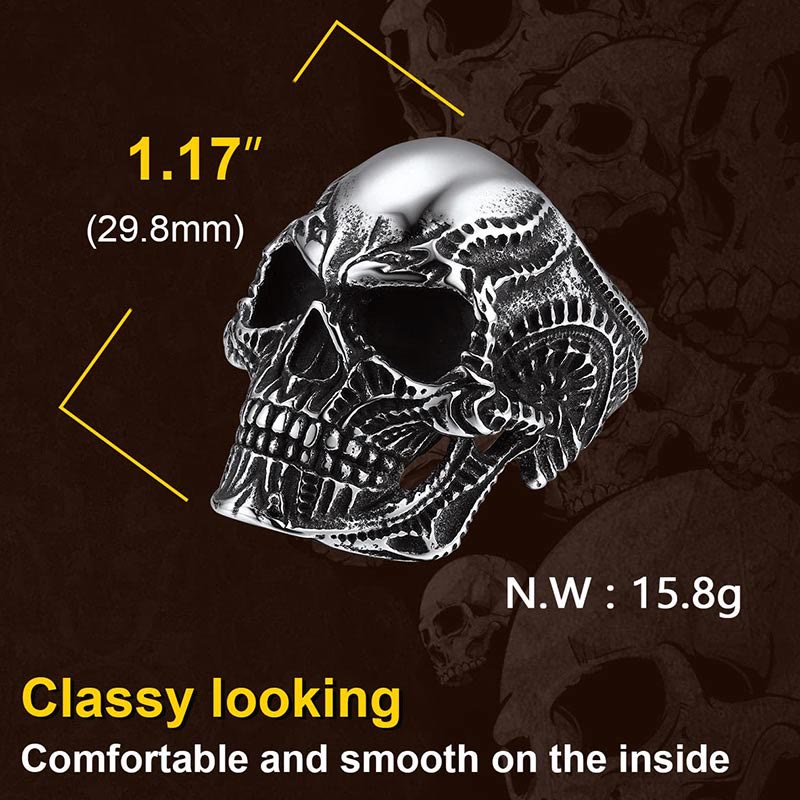 Gothic Stainless Steel Special Skull Ring