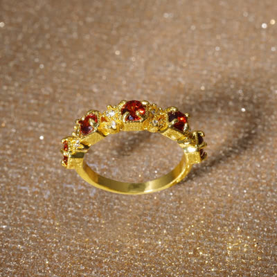 Luxurious Ruby Healing Ring