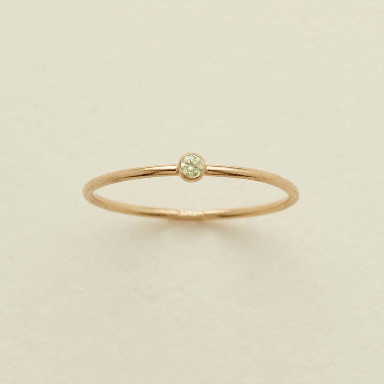 Olivenorma Birthstone 12 Month Birth Slim Ring