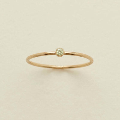 Olivenorma Birthstone 12 Month Birth Slim Ring