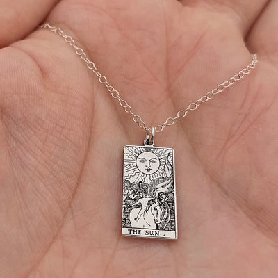 The Major Arcana Dainty Tarot Card Necklace