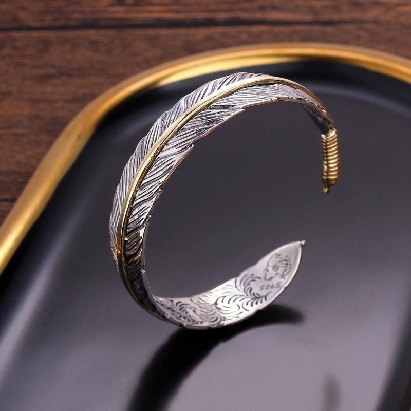 "Free Spirit" Creative Men's Feather Bracelet