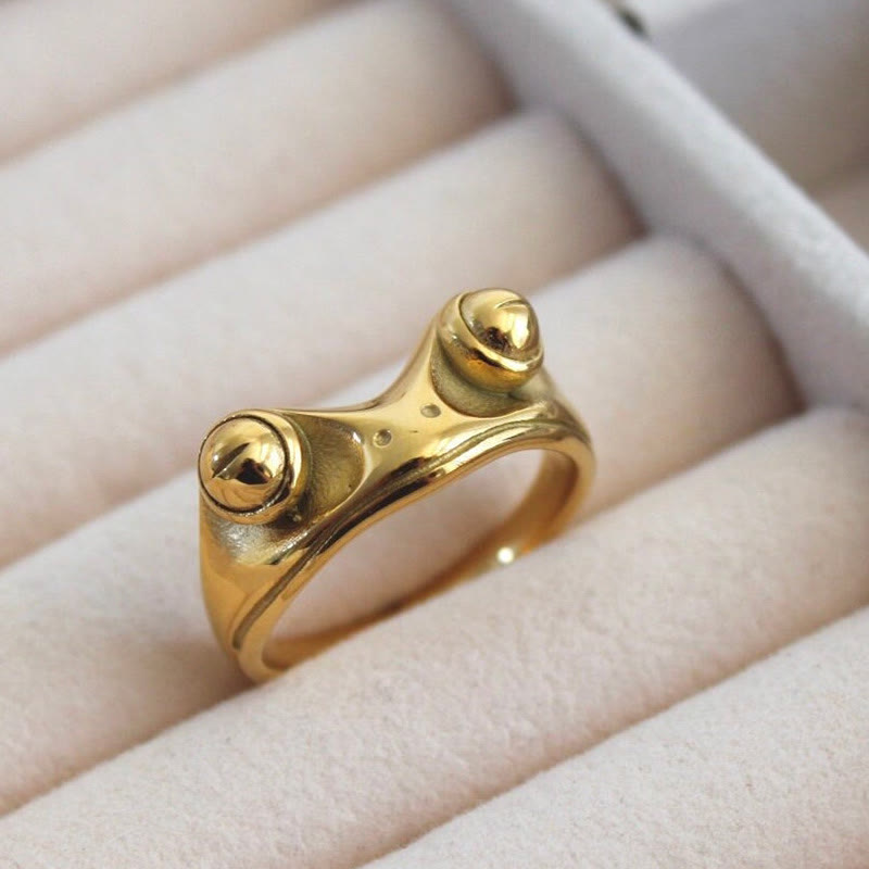 "Explore The World "Creative Frog Ring
