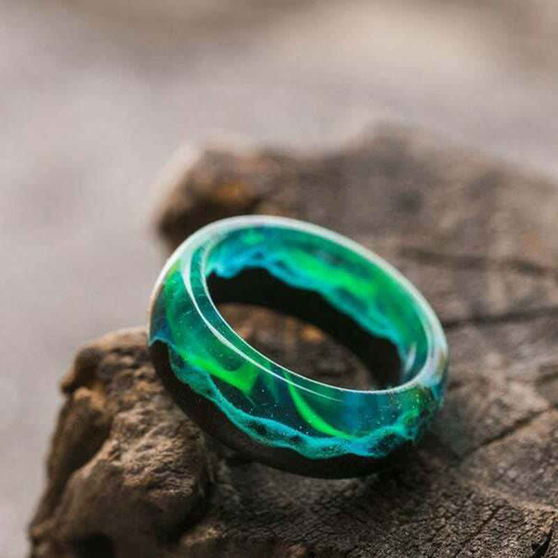 Limited Sale - Wood Resin Glow Ring