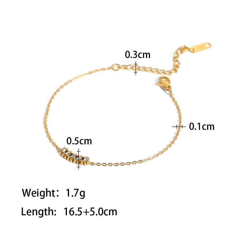 Women's Tennis Chain Baguette Bracelet