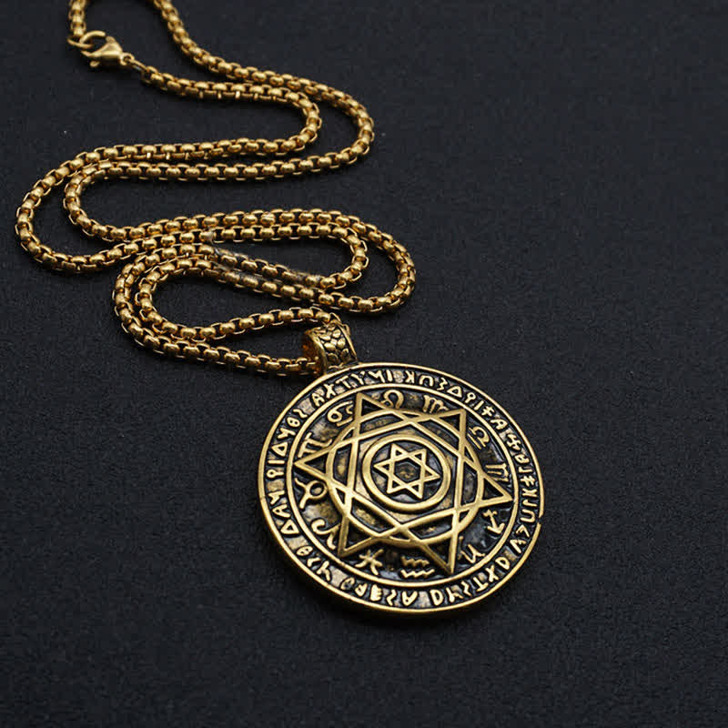 Men's Constellation Amulet Solomon Necklace