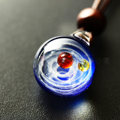 Cosmic Nebula Element Glass Necklace