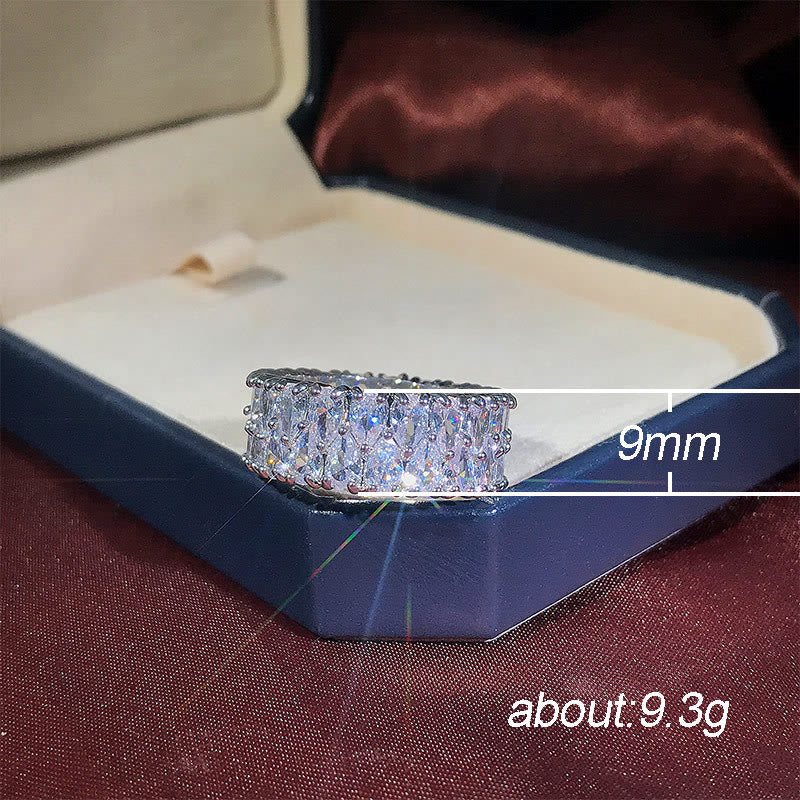 Grade AAA Double Drainage Drop Shape Zircon Ring