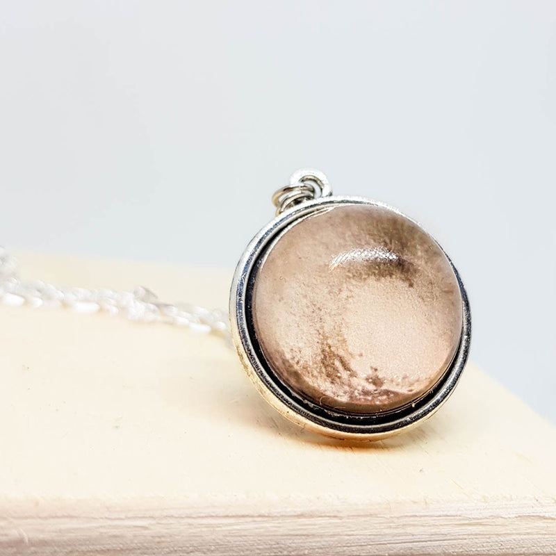 Two Sided Glass Small Pluto Necklace