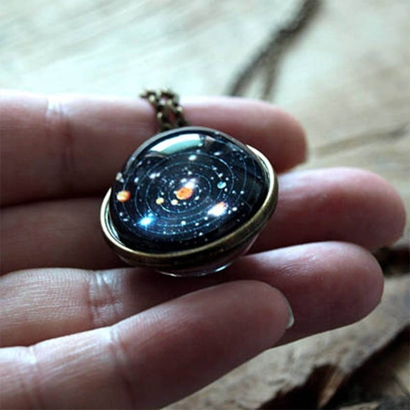 Olivenorma Solar System Galaxy Necklace