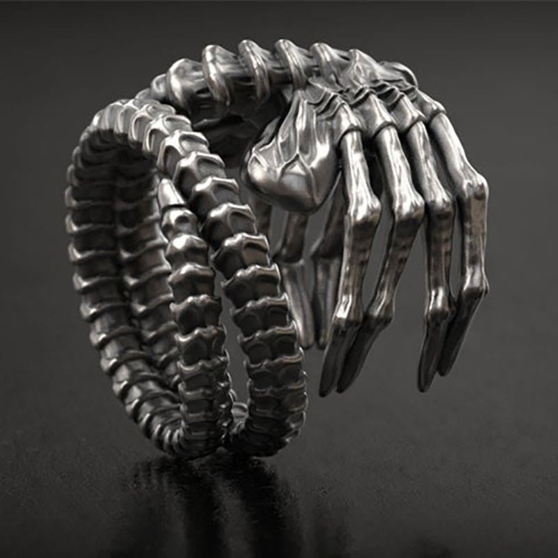 Limited Sale - Prometheus Facehugger Skull Ring